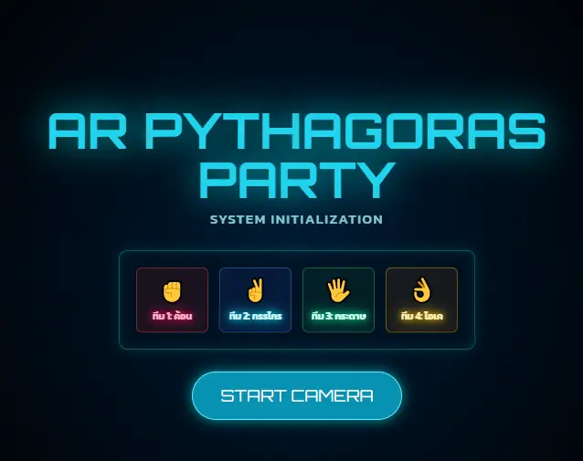 AR Pythagoras Party เกมพีทาโกรัส AR ตรวจจับการเคลื่อนไหว