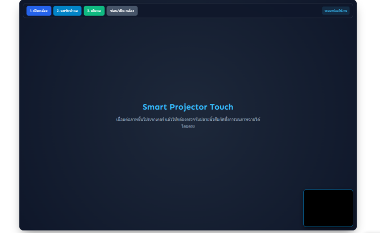Smart Projector Touch เปลี่ยนจอฉายธรรมดาเป็นจอสัมผัสอัจฉริยะ